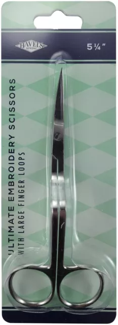 Havel's Ultimate Angled Machine Embroidery Scissors 5.25"-Large Finger Loops 530