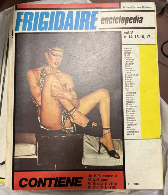 Enciclopedia Frigidaire N. 5 Primo Carnera Buono Ottimo