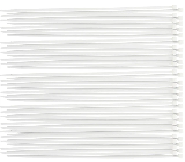 BGS Diy Kabelbinder-Sortiment | weiß | 4,8 x 300 mm | 50-tlg.