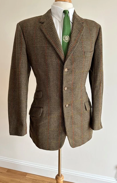 Abito Vintage Issac Waltons 1963 Muschio Grreen Tweed