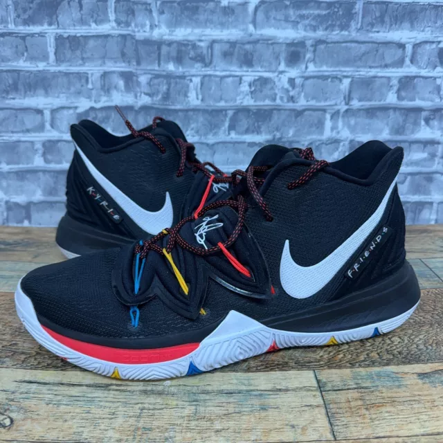 NIKE KYRIE 5 Friends Black Multicolor Basketball AO2918 006 Mens