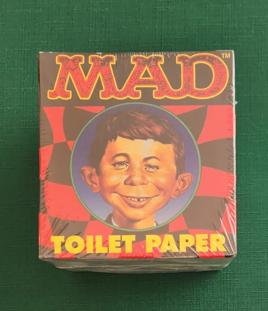 1996 Mad Magazine Collectible Alfred E. Neuman Novelty Toilet Paper New & Sealed