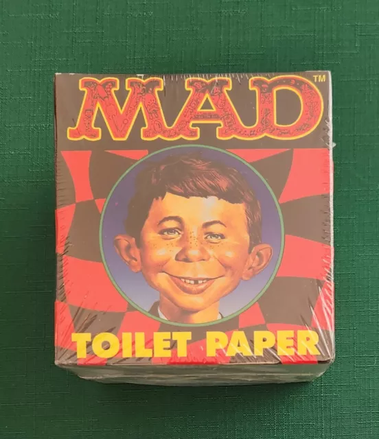 1996 Mad Magazine Collectible Alfred E. Neuman Novelty Toilet Paper New & Sealed