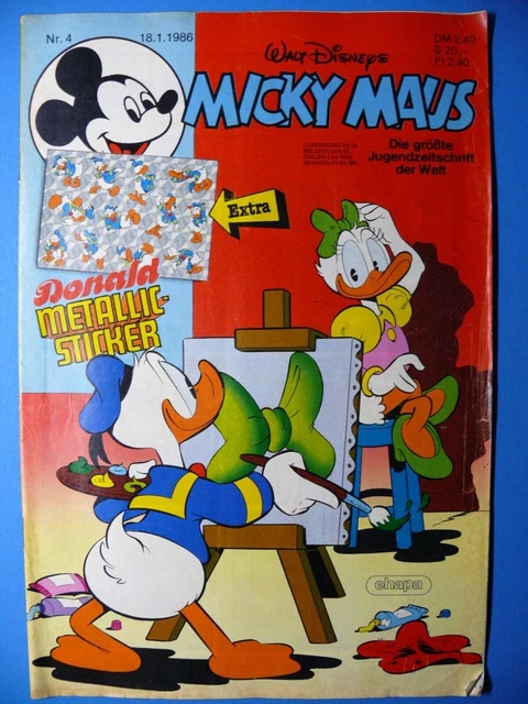Micky Maus Walt Disneys Nr.: 4 / 18.1.1986 Comicheft