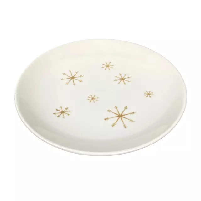 Royal China Star Glow Ironstone Bread Butter Plate 6.25" Atomic Starburst