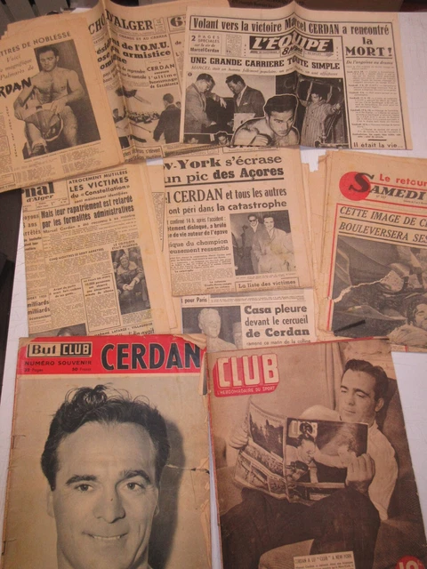 Magazine Noir Et Blanc 1949 Marcel Cerdan