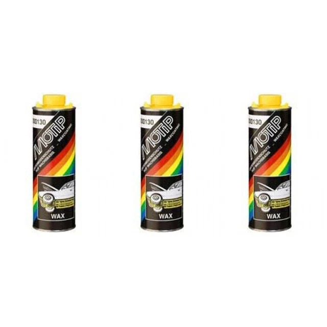 3 x Motip Unterbodenschutzwachs braun-transparent 1000ml 00130