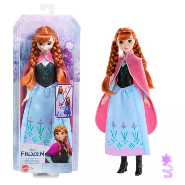 Disney Frozen Anna Magical Color-Change Skirt Fashion Doll, Inspired by Disney M