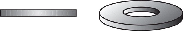Hillman  Zinc-Plated  Steel  1/4 in. SAE Flat Washer  100 pk
