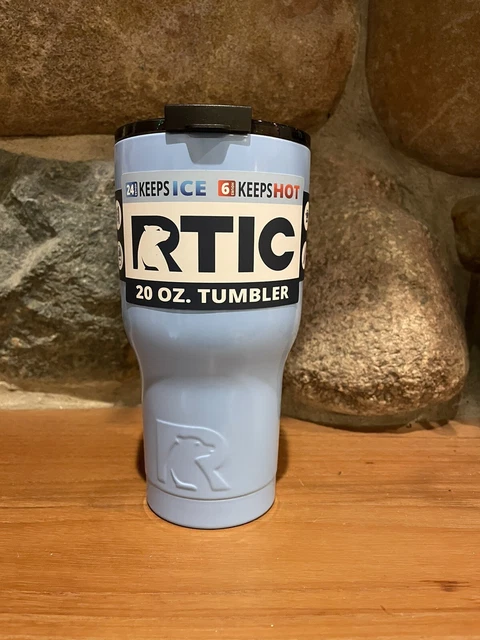 RTIC 20 oz New Tumbler Hot Cold Double Wall Vacuum Insulated 20oz Carolina Blue 3
