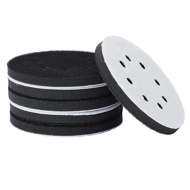 6 PIEZAS 5 (125 Mm) 8 Agujeros Suave Esponja Interfaz Almohadilla Para Schleifp E8F5