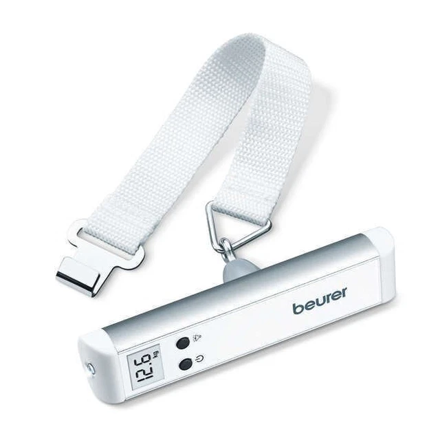 Beurer LS 10 Kofferwaage 50kg 50g Einteilung Taschenlampe Hold-Funktion weiß
