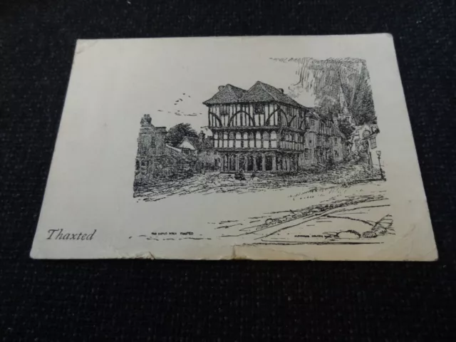 thaxted the guildhall artist signed postcard - 67931
