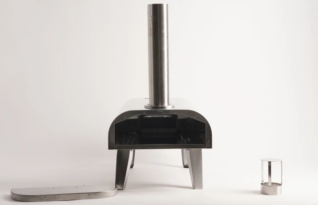 Big Horn Outdoors Wood Pellet Wood Fired Stainless Steel Portable Pizza Oven