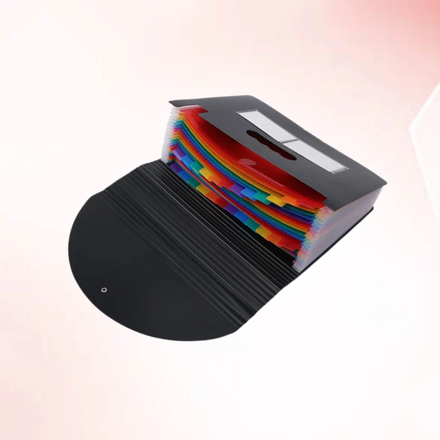 Lot De 7 Dossiers En Plastique Et 200 Autocollants En Plastique Pour Documents A4, Pochettes étanches Avec Fermeture à Pression Et Fente Pour Carte A4