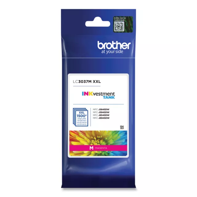 Brother LC3037M INKvestment Super High-Yield Ink, 1500 Page-Yield, Magenta