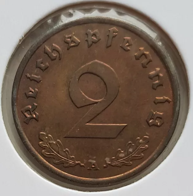 J#362 Drittes Reich / 2 Reichspfennig 1939 A