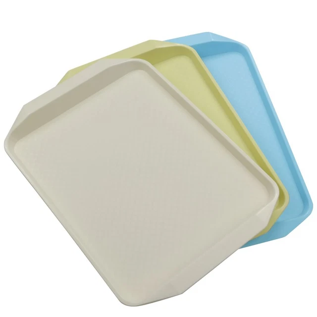Plastic Serving Tray/Rectangular Fast Food Tray, 3-Piece