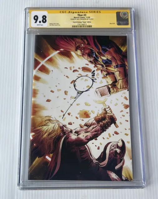 Walt Simonson Signed Autographed Thor 3 Beta Ray Bill Cover Marvel Comic CGC 9.8
