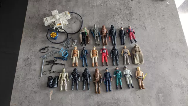 vintage star wars figures job lot kenner