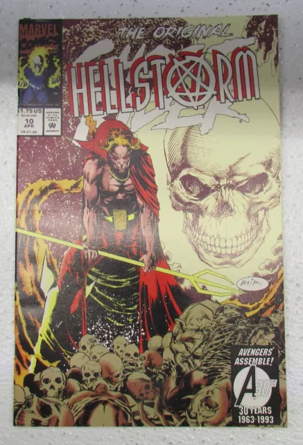 Vintage Marvel Comics Ghostrider Hellstorm April Vol 1 No 10 1993 Comic Book