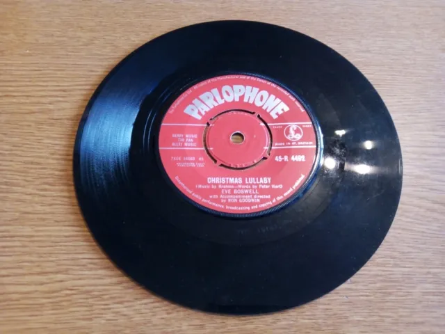 Eve Boswell ‎- The Christmas Tree - UK 1958 Parlophone 45-R 4492 Rare Vinyl 7" 2