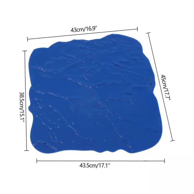 Slate Seamless Concrete Cement Texture Imprint Stamp Skin Mat 18" X 18" Blue 2