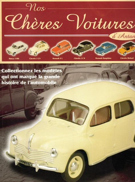 Fascicule HACHETTE 'Voitures Françaises' - Sans Miniature - Occasion Correcte