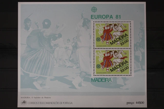 Portugal Madeira Block 2 mit 70 postfrisch Europa #UV024