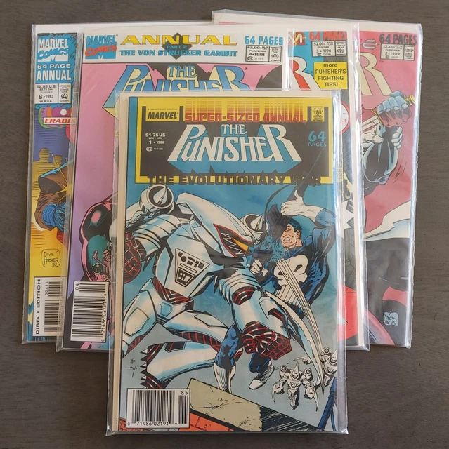 The Punisher #1-10 (1987) + Annual #1-4,6 Marvel Comics 15 comic lot 2