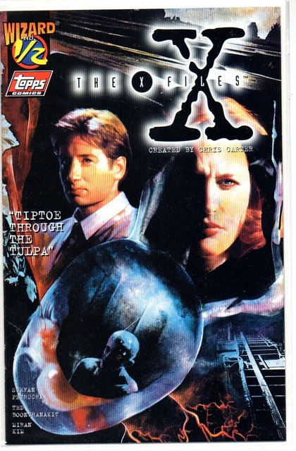 X-Files 1/2   Wizard edition with COA  Topps 1996