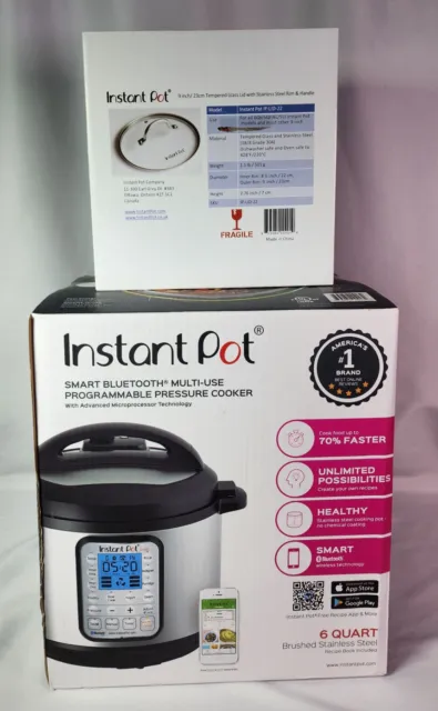 Instant Pot Smart Bluetooth Multi-Use Programmable Pressure Cooker 6 Qt. NEW