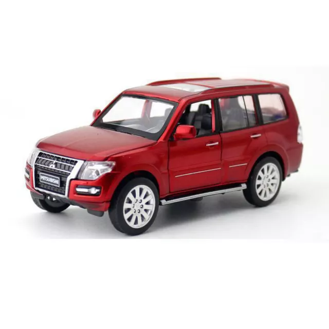 1:33 Mitsubishi Pajero Model Car Diecast  Toy Cars Kids Boys Gift Pull Back Red