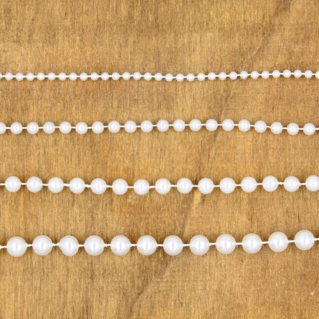 6 MM DIY Crafts Pearls Garland Pearl String Roll Wedding Decor Bulk 2