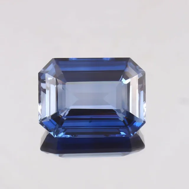 Natural Flawless Ceylon Royal Blue Sapphire Radiant Cut Loose Gemstone 28.05 Ct