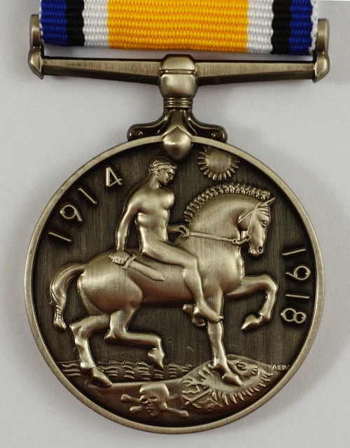 Prima Guerra Mondiale British medaglie. Medaglia Vittoria (oro) Medaglia di guerra (argento Foto