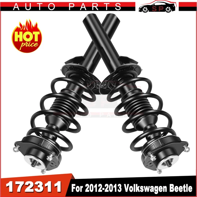 2X Front Shock Strut Assembly For 2012-2017 VW Beetle Jetta Golf Passat