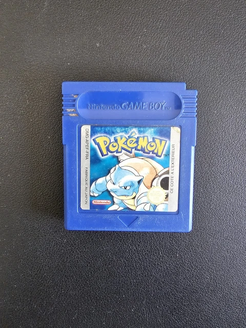 Pokémon Version Bleu Sur Game Boy – 1ère édition FR, Jeu Seul, Pile De Sauvegarde HS