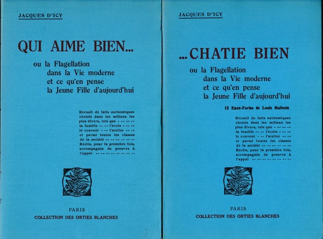 JACQUES D'ICY QUI aime bien châtie bien Fessée illustré érotique