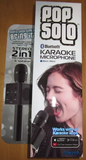 Karaoke Party   Microphone Bluetooth 5 Built In Filters Rechargeable Tzuni