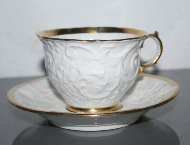 Porzellan, Prunkgedeck, Meissen, Vollgold, um 1830, Kaffeetasse, 1. Wahl