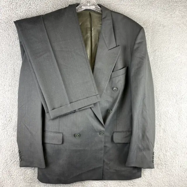 Yves Saint Laurent 2-Piece Tuxedo Mens 46R Pants 34x33 Gray Dinner Suit Jacket