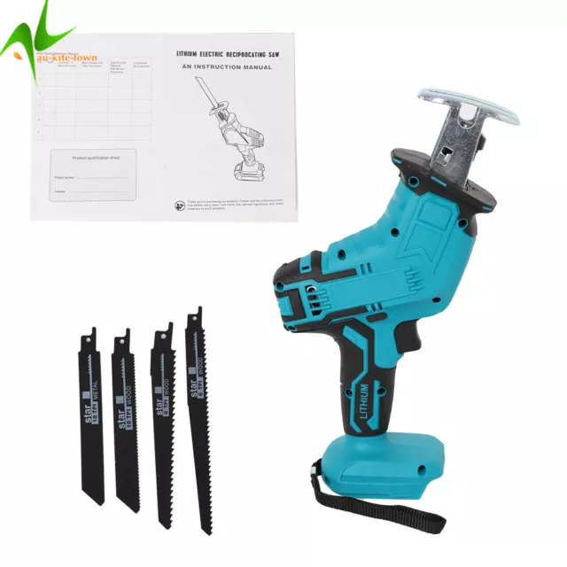 Cordless Electric Reciprocating Saw Cutter w/ 4x Blades For Makita Battery AU