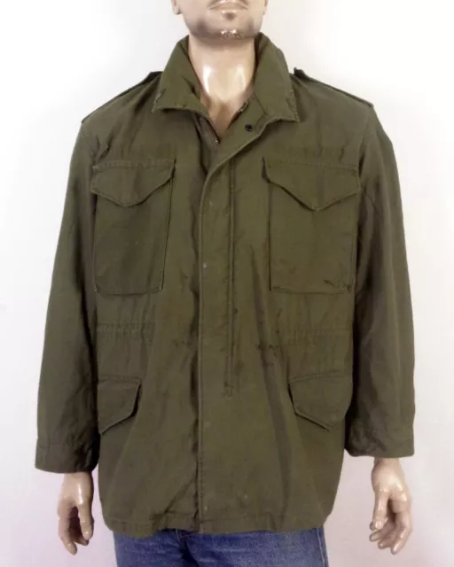 VINTAGE 70S US Army Vietnam 1976 Field Jacket M65 OG-107 Cold