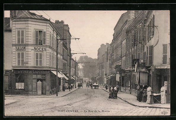 CPA Ivry-Centre, La Rue de la Mairie
