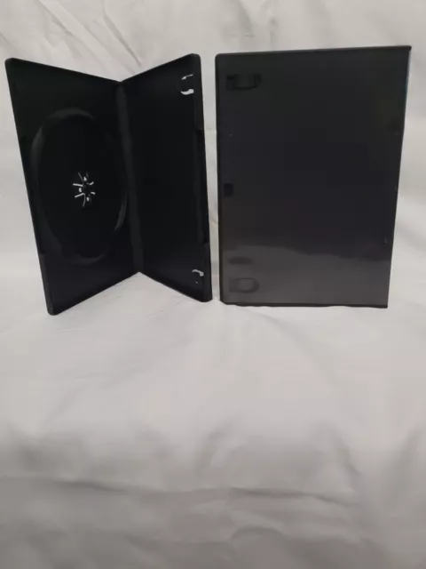 Linkyo 14mm Black Single DVD Case 2 Pack