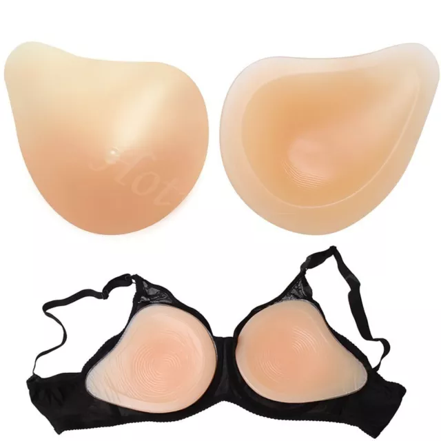2pcs Silicone Breast Forms Mastectomy Prosthesis Fake Boobs Insert A B C D E Cup