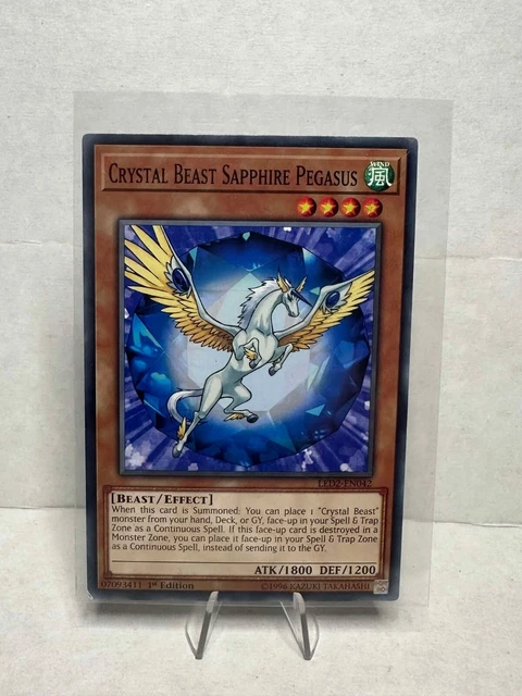 Yu-Gi-Oh! Crystal Beast Sapphire Pegasus - Secret Rare CT04-EN002 (Near Mint, Never Played) 1 thumbnail image