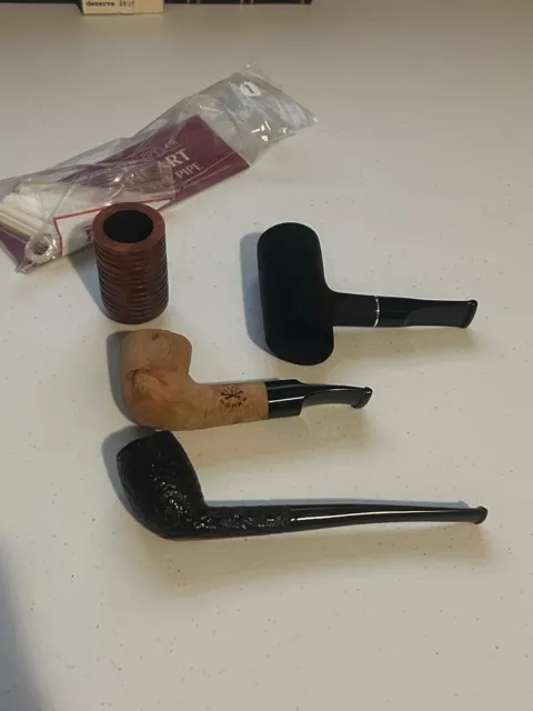 Estate Tobacco Smoking Pipes Lot Rossi Falcon Italian Pipes See Description