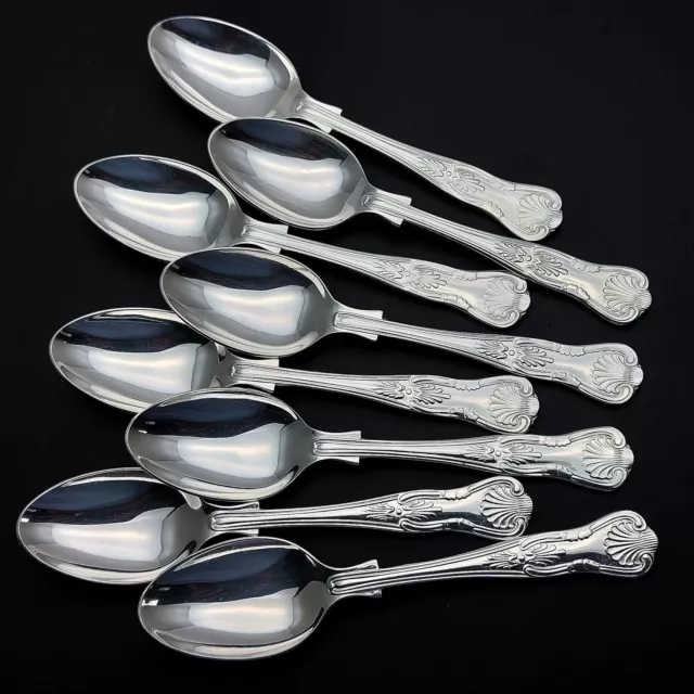 Kings Pattern - Set Of 8 Tea Spoons EPNS A1 Sheffield Silver Plated